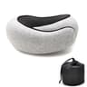 Snail Style Memory Foam Travel Neck Pillow With Adjustable Wrap Support For Airplane Office Nap And 8