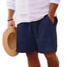 Mens Cotton Gym Shorts Lightweight Breathable Beach Jogging Shorts 6
