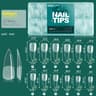 Soft Gel Nail Tips Full Cover Coffin Almond Oval Nail Extensions Kit 15