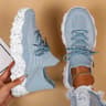 Breathable Mesh Sneakers Women Slip On Platform Walking Shoes 4