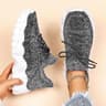 Breathable Mesh Sneakers Women Slip On Platform Walking Shoes 15