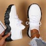 Breathable Mesh Sneakers Women Slip On Platform Walking Shoes 17