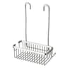 Stainless Steel Shower Rack Wall Mounted Bathroom Storage Organizer With Hooks 4