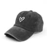 Women Denim Baseball Cap With Embroidered Heart Casual Y2K Sun Hat 7