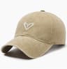 Women Denim Baseball Cap With Embroidered Heart Casual Y2K Sun Hat 9