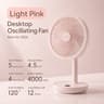 Smart Rechargeable Oscillating Desk Fan With 5 Speeds Silent USB Portable Cooling 5