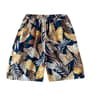 Tropical Leaf Print Mens Beach Swim Shorts 1