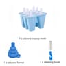 Silicone Popsicle Maker Tray With Reusable Sticks 6 Cavity Popsicle Mold For Homemade Frozen Treats 6
