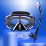 OceanView Pro 3 Window Snorkel Set With Anti Fog Diving Mask  Dry Top Snorkel 5