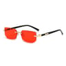 Retro Blue Light Blocking Glasses Rimless Rectangle Fashion Eyewear For Men  Women 7