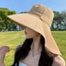 Wide Brim UV Protection Hat For Women Foldable Breathable Beach  Travel Sun Hat 7