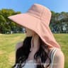 Wide Brim UV Protection Hat For Women Foldable Breathable Beach  Travel Sun Hat 8