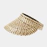 Handmade Straw Sun Hat For Women With Open Top Ponytail Design Beach Summer Visor 3