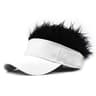 Funny Wig Baseball Cap With Hair Adjustable Novelty Hat For Outdoor Sports  Costume Fun 1