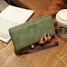 Long Leather Women Wallet Clutch With Zipper Phone Holder And Card Organizer 3