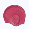 Silicone Swim Cap For Long Hair With Ear Pockets Waterproof Adult Swim Cap 5