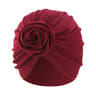 Elegant Muslim Turban Hat With Floral Waffle Cotton Wrap For Women Chemo Headwear 6