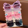 Cute Kids Fashion Glasses With Bear Frame  Bowknot For Boys And Girls 9