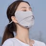 Cooling Ice Silk UV Face Mask With Adjustable Ear Hooks For Summer Sun Protection 2