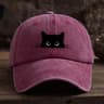 Cute Cat Baseball Cap Adjustable Unisex Sun Shade Hat For Travel  Everyday Wear 7