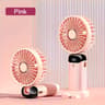 Arctic Breeze Portable Mini Fan Rechargeable Foldable USB Desk  Handheld Cooling Fan 8