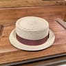 French Vintage Straw Boater Hat With Black Ribbon Elegant Summer Sun Hat For Women  Men 2