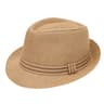 Lightweight Mens Trilby Hat Linen Panama Style Breathable Summer Sun Hat 5