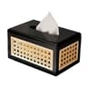 Rustic Wooden Tissue Box With Rattan Lid Wide Opening Napkin Holder For Kitchen Bathroom  Dining Ta 7