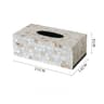 Luxury Coastal Tissue Box With Natural Seashell Accent For Beach House  Living Room Decor 5
