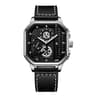 Prestige Men Square Watch With Big Dial  Leather Strap 9