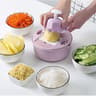 Mandoline Slicer Cutter Chopper and Grater Pink