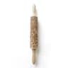 Christmas 3D Rolling Pin - Solid Maple Wood, Perfect for Holiday Baking, Great Gift for Bakers Snowflakes & Swirls