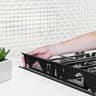 Adjustable Stainless Steel Stove Gap Cover  HeatResistant Retractable Gap Filler 0