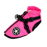 nkf4WinterDogClothesForSmallDogsWarmFleeceLargeDogJacketWaterproofPetCoatWithHarness