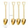 fOVJ4pcsSetStainlessSteelShovelPointSpoonsCoffeeTeaSpoonIceCreamDessertTipScoopsCutle
