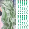 Colorful Curly Hair Extensions Synthetic Long Hairpiece for Girls Women  Kids Perfect Party Wig