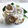 Rose Pink Silk Bouquet Peony Artificial Flower 5 Big Heads  4 Small Buds Bride Wedding Home Decorat 31