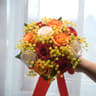 Wedding Bouquet Silk Artificial Peony Roses Bride Holding Flowers Mariage Bouquet Wedding Accessori 9