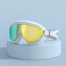 Large Frame Anti Fog Swimming Goggles For Adults Mirrored Wide Vision Swim Glasses 0
