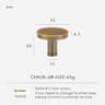 Nurlin Solid Brass Plain Modern Style Antique Bronze Cabinet Wardrobe Drawer Knobs Furniture Handle 8