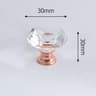 Crystal Cabinet Knobs Gold Drawer Handles Set Luxury Diamond Kitchen Cabinet Pulls 6