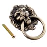 Vintage Lion Head Ring Pull Antique Bronze Cabinet Handle 7