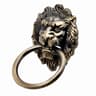 Vintage Lion Head Ring Pull Antique Bronze Cabinet Handle 8