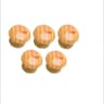 Modern Wood Grain Cabinet Knobs Pack Round Single Hole Drawer Pulls 9