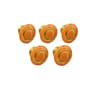 Modern Wood Grain Cabinet Knobs Pack Round Single Hole Drawer Pulls 8