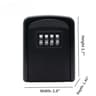 Wall Mounted Key Lock Box With Digit Combination 6