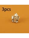 Golden Flower Cabinet Knobs Petal Drawer Pulls For Dressers And Wardrobes 10
