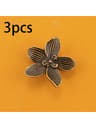 Golden Flower Cabinet Knobs Petal Drawer Pulls For Dressers And Wardrobes 7