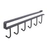 Under Shelf Storage Rack With Metal Hooks Kitchen Cabinet Organizer  Wardrobe Storage Solution 5
