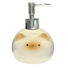 Ceramic Siamese Cat Shaped Soap  Hand Sanitizer Bottle Dispenser  Decorative Refillable Bathroom A
